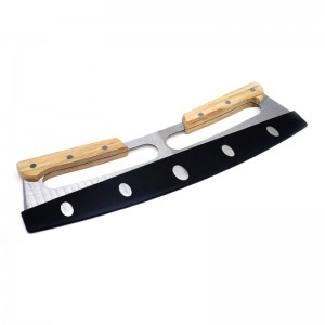 البيتزا المبيعات الساخنة من الفولاذ المقاوم للصدأ ، بيتزا بيتزا بيتزا الروك لأداة المطبخ مع حماية الغطاء البلاستيكي